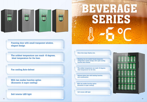 86L -6~18 ℃   Enfriador de Cerveza Subzero para Latas y Botellas con Ventana Transparente, Puerta Sólida o de Vidrio - Product Image 5