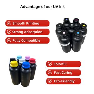 Encre UV souple 1L pour Ricoh Gen5/G6 GH2220, formule flexible CMYK LC LM pour film TPU, tissu de chaussures, hauteur de dépose 15mm, durcissable par LED UV - Product Image 5