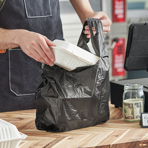 T Áo Sơ Mi Túi Túi Trắng polythene Túi Supper thị trường nhựa cho siêu thị - Product Image 6