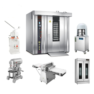 Horno rotativo de aire caliente Placa de acero inoxidable engrosada Pan Riba Tostadas Carro Horno Control de temperatura temporizado automático - Product Image 6