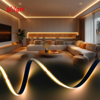 Bande LED COB personnalisable de 5 m, CRI élevé 90, 3000K 4000K 6000K, ruban flexible pour l'éclairage des vitrines de galerie