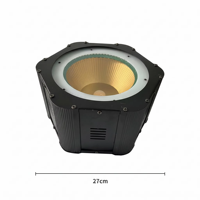Lumière d'ambiance LED hexagonale rétro légère, effet halo blanc chaud, DMX512 IP33 pour mariage, DJ, discothèque