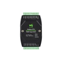 Module d'entrée PWM industriel 8 canaux, protocole Modbus RTU, interface RS485 isolée, prend en charge l'acquisition de la fréquence et du cycle de travail