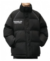 Manteau d'hiver au design élégant, coupe-vent et imperméable. Veste matelassée personnalisée, veste bomber en duvet avec capuche amovible.