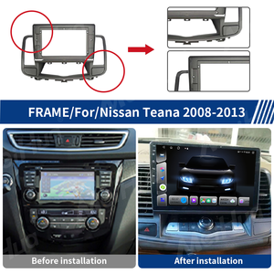 Meihua 10.1inch Auto Radio Fascia Frame Dash Mount Kit Trim Panelfor for <strong>Nissan</strong> Teana 2008-2013 Android Radio with Cable Harness - Product Image 4