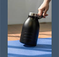 Bouteille thermos en acier inoxydable ml, grande capacité, pour sport en plein air, bouteille avec grand ventre, pour hommes et femmes - Product Image 2