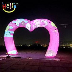 Arco de Amor Inflable Personalizable con Bomba de Aire Eléctrica y Multicolor para Decoración de Eventos - Product Image 1