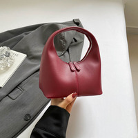Nouveau Sac à Main Femme en Cuir PU Tendance, Sac Fourre-Tout Rétro à Poignée Creuse, Petit Sac à Main pour Dames