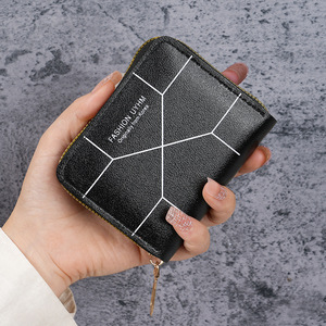 Portefeuille <span class=keywords><strong>Mini</strong></span> Portable de Haute Qualité à Motif Dessin Animé pour Femmes, <span class=keywords><strong>Porte</strong></span>-<span class=keywords><strong>Monnaie</strong></span> Court à Fermeture Éclair, Mignon, en PU avec Doublure en Nylon pour Étudiantes - Product Image 6
