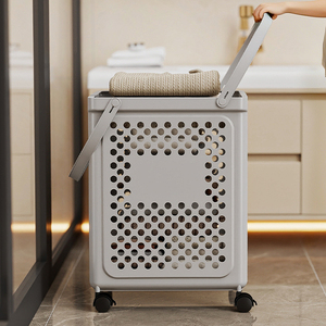 Panier à linge pliable multifonctionnel en plastique PP neuf, approvisionnement direct usine, vente en gros pour usage domestique - Product Image 4