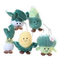 Porte-clés en peluche en gros, design chou et maïs, tendance, mignon et créatif, pour étudiants, couples, livres et voitures