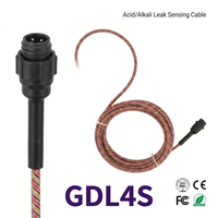 Détecteur de fuite d'eau industriel OEM ODM, résistant aux produits chimiques, violet, TCP Tuya Smart, alarme stroboscopique, matériau PTEE