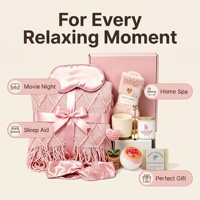 Coffret Cadeau Lunaire Prêt à Offrir Rose – Coffret Spa Douillet Rose avec Couverture pour Femme, Idéal pour les Condolences, les Anniversaires et les Moments de Détente