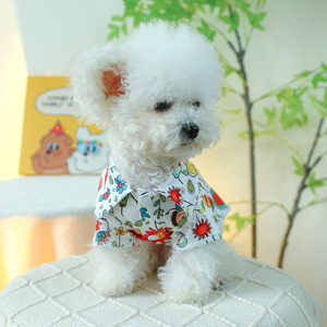 Ropa para perros y gatos Pet Circle, camisa floral colorida fina de Primavera/Verano, camisa de burbujas colorida para perros de raza pequeña y mediana - Product Image 5