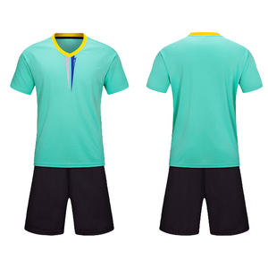 Оптовые комплекты футбольной формы унисекс с коротким рукавом, индивидуальные футбольные майки - Product Image 2