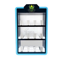 Vitrine d'exposition personnalisée pour cigarettes électroniques avec éclairage LED, présentoir pour magasin de tabac, comptoir électronique, vitrine acrylique pour produits fumeurs, vente chaude