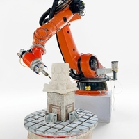 Machine de sculpture robotisée CNC basée sur un robot KUKA 7 axes de haute précision pour la sculpture 3D de marbre, granit et pierre de Hualong