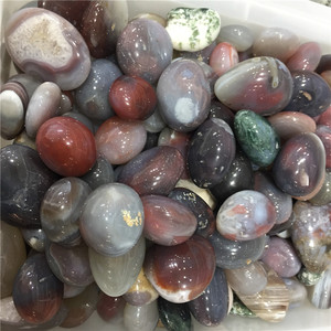 <span class=keywords><strong>Pietra</strong></span> curativa del calcedonio marino di macadam di ghiaia dell'agata <span class=keywords><strong>marina</strong></span> dell'oceano per il fengshui - Product Image 6