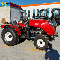 Tracteur agricole 4x4 chinois économique 50-100 CV avec rétrocaveuse et chargeur frontal – Prix compétitif