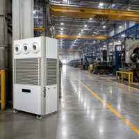 Aire Acondicionado Industrial de Pie de 10HP con Ahorro de Energía, Suministro de Aire de Largo Alcance, Enfriamiento Dual Agua-Aire Comercial, Fabricado por OEM