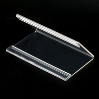 Vente en gros acrylique carte de visite de bureau porte-numéro de table support en forme de V bureau plaque signalétique