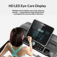 Tapis roulant électrique pliable pour la maison, écran tactile, structure en acier, équipement de fitness multifonctionnel d'intérieur, moniteur
