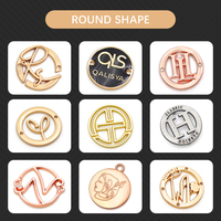 Vente en Gros Personnalisable Étiquettes Métalliques de Marque pour Vêtements, Logos et Plaques Décoratives en Métal pour Sacs