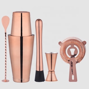 Giá rẻ bán buôn tùy chỉnh barware <span class=keywords><strong>Bar</strong></span> công cụ 800ml vàng Boston thép không gỉ Cocktail Shaker Bộ bartender - Product Image 3