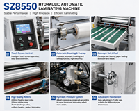 Máquina Laminadora de Película BOPP con Pantalla Táctil, Laminadora Hidráulica con Rotura Automática, Formato Grande de 920 mm