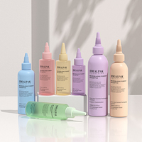 Bouteille souple en PET à bec fin 50ml 240ml, bouteilles en plastique sablée pour savon liquide, vente en gros