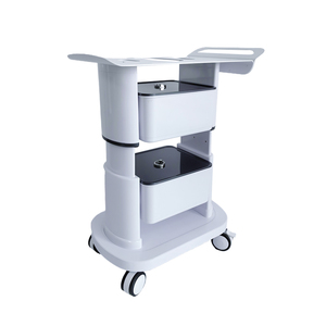 Nouvelle chariot de salon multifonctionnel moderne à double tiroir et 4 roues, chariot mobile pour instruments de beauté, rotation à 360 degrés, pour hôtel et restauration - Product Image 6