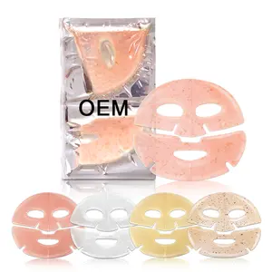 Best Selling Skin Care Custom Sheet Mask Hyaluronic Acid Clear Gel Face Clear Gel Facial Treatment Mask Crystal