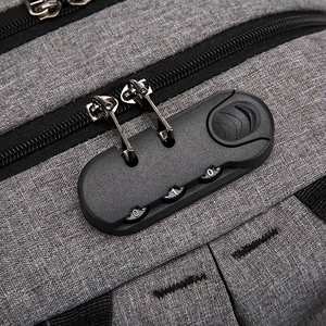 Sac à dos de voyage personnalisé avec logo, grande capacité, sacs d'école pour étudiants, sac à dos pour ordinateur portable professionnel avec USB - Product Image 3