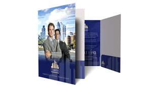 <strong>Custom</strong> Printed Any Size A4 A5 Portrait <strong>2</strong> Pocket Folders Presentation File Folders Printing - Product Image 6