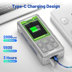 <span class=keywords><strong>Medidor</strong></span> de Distancia Láser Digital <span class=keywords><strong>Huepar</strong></span> SW150GQ con Nuevo Diseño, Carga Tipo-C, Línea Verde de 200m - Product Image 3