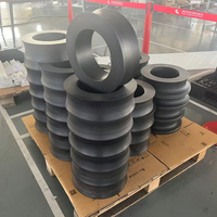 Rouleau en UHMW-PE, nylon, POM, acétal, sur mesure, haute dureté, avec roulement, OEM, résistant à l'usure, roue de poulie