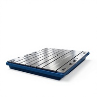 Nouvelle plateforme en fonte personnalisée, fabrication, perçage CNC, marquage, inspection, soudage riveté, plateforme à rainures en T