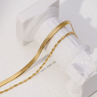 Bracelet double couche en acier inoxydable tendance, style japonais et coréen, motif os de serpent, pour femme, au design unique et au toucher haut de gamme