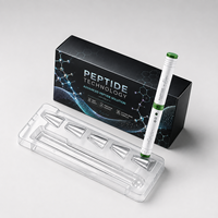Boîtes d'emballage personnalisées pour peptides, boîtes pliantes de luxe pour peptides avec plateau intégré