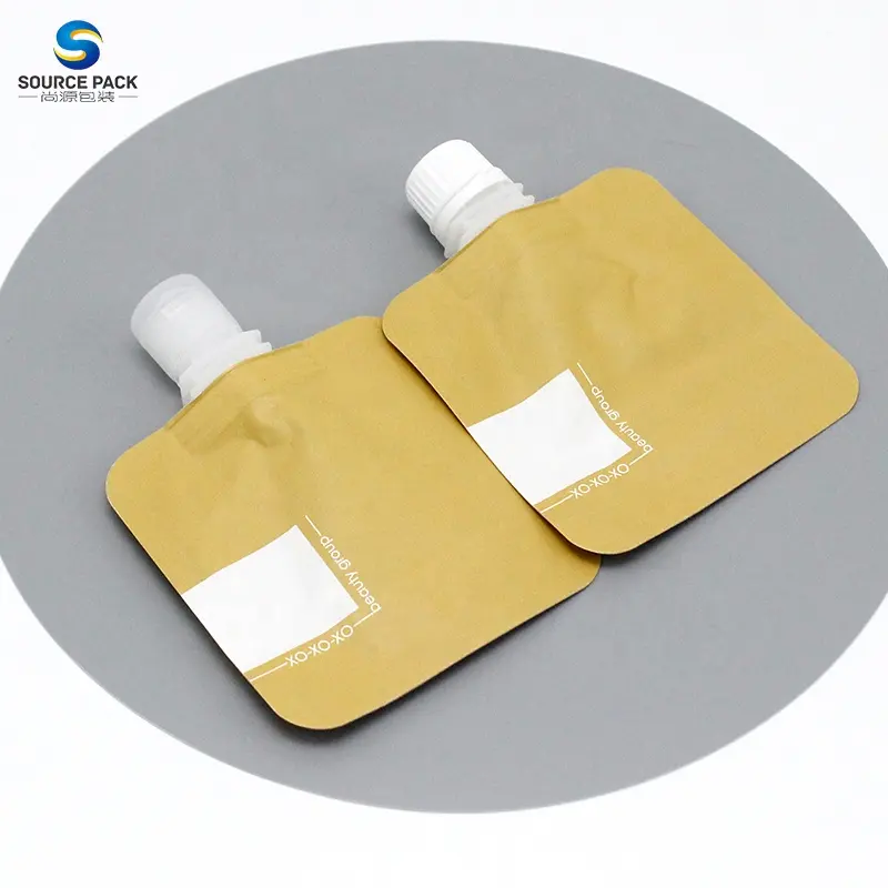 Custom Liquid Stand up Spout Pouch Liquid storage biodegradable pouch with spout