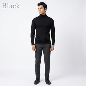 Sudadera con Capucha de Invierno para Hombre, 100% Algodón, Cuello Alto, Térmica, Manga Larga - Product Image 1