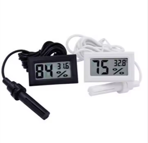 FY-12 Higrômetro Digital Medidor Termômetro Interior LCD Monitor Com Sonda Incubadora Medidor De Umidade De Temperatura Do Aquário - Product Image 1