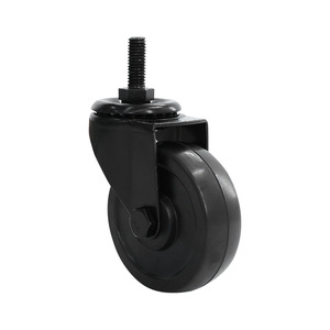 Nouvelle roue en caoutchouc électrophorétique de 3 pouces avec frein pour meubles et chariots, usage industriel - Product Image 1