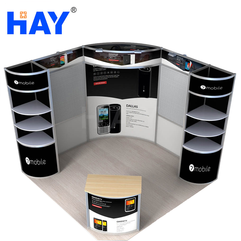 3x3 Stand D'exposition En Aluminium de Conception et Construction