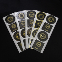 Autocollant d'étiquette cosmétique UV personnalisé en vinyle à impression personnalisée Imperméable autocollant découpé en feuille d'or