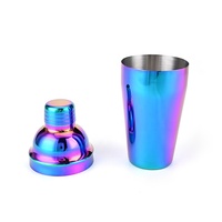 Kit de cocktail de luxe Suisen en argent, shaker à martini, ensemble de barware avec couleur personnalisée, capacité de 350 ml, doseur et infuseur à glace pour cadeau