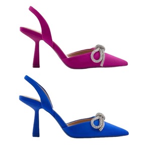 Zapatos de Tacón Alto con Lazo, Color Sólido, Moda, Estilo Sals 's Dew Baotou, Finos - Product Image 5