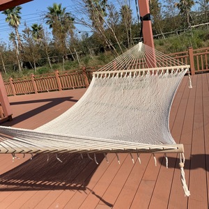 <span class=keywords><strong>Hamac</strong></span> en maille de coton tissé <span class=keywords><strong>Double</strong></span> haute densité de haute qualité <span class=keywords><strong>hamac</strong></span> de camping en plein air en corde de coton balançoire <span class=keywords><strong>hamac</strong></span> anti-renversement - Product Image 1