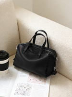 Sac à main de luxe de haute qualité pour femmes, en cuir véritable, avec bandoulière amovible et garniture cousue unique