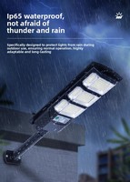 Lampe solaire tout-en-un pour rue, avec détecteur de mouvement, LED haute luminosité, étanche, éclairage solaire extérieur pour cour, allée